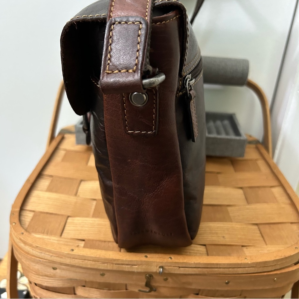 JACK GEORGES, Voyager Collection, Horseshoe Brown Buffalo Leather - Picture 4 of 16